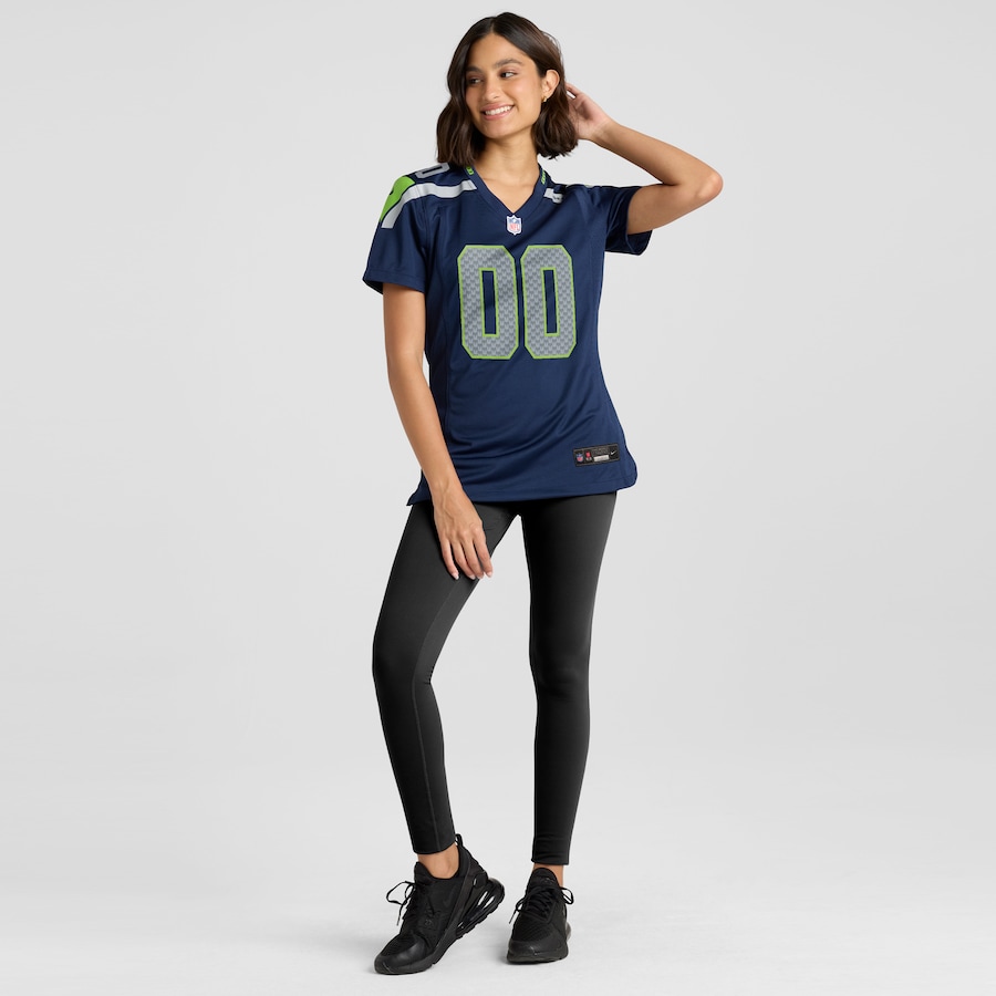 Seattle Seahawks Nike Women's Custom Game Jersey - College Navy thumbnail 5