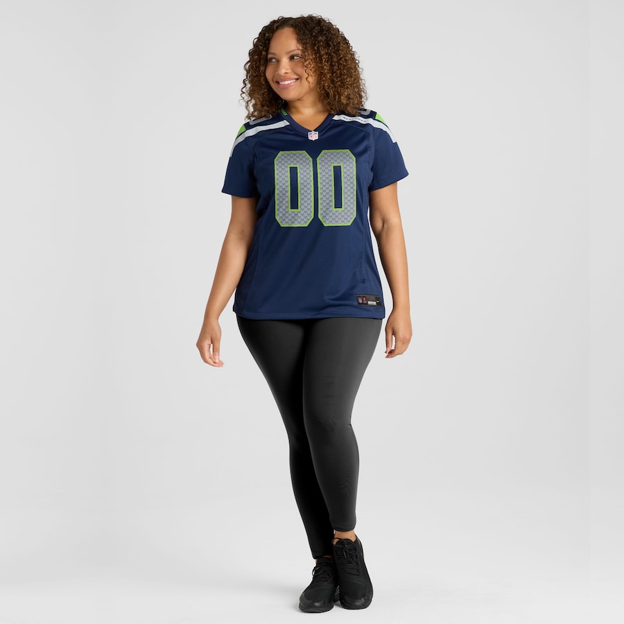 Seattle Seahawks Nike Women's Custom Game Jersey - College Navy thumbnail 7